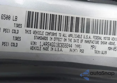 2011 Jeep Grand Cherokee Laredo z USA, uszkodzony, nr VIN 1J4RS4GG1BC659244